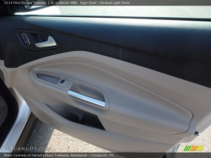 Ingot Silver / Medium Light Stone 2014 Ford Escape Titanium 1.6L EcoBoost 4WD