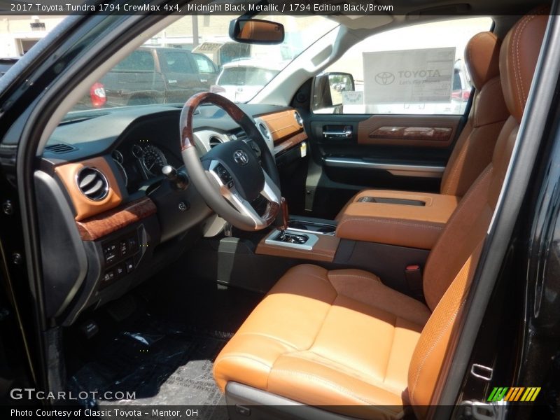 Midnight Black Metallic / 1794 Edition Black/Brown 2017 Toyota Tundra 1794 CrewMax 4x4
