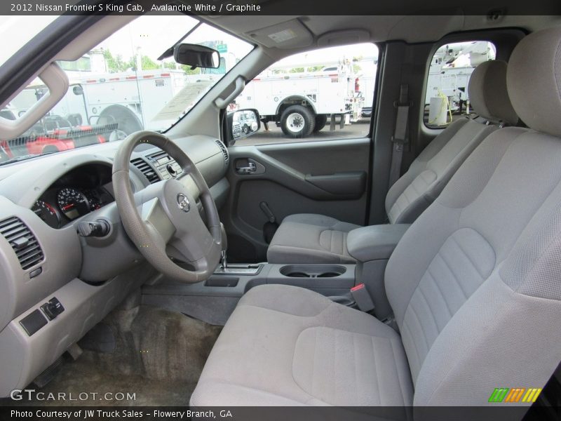 Avalanche White / Graphite 2012 Nissan Frontier S King Cab
