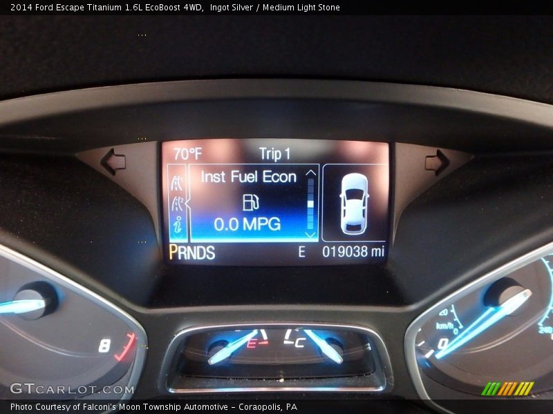 Ingot Silver / Medium Light Stone 2014 Ford Escape Titanium 1.6L EcoBoost 4WD