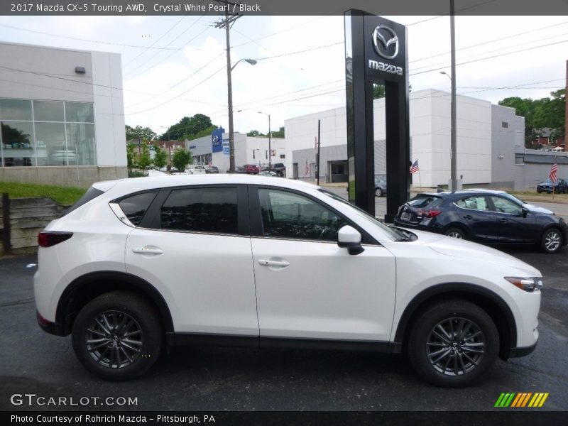 Crystal White Pearl / Black 2017 Mazda CX-5 Touring AWD