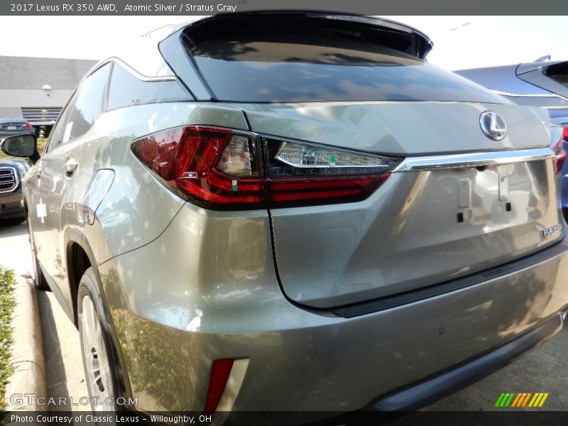 Atomic Silver / Stratus Gray 2017 Lexus RX 350 AWD