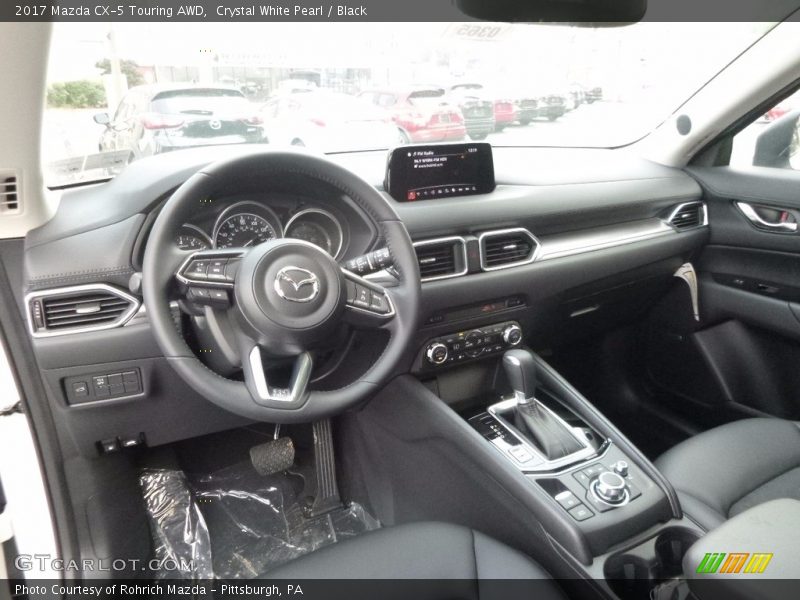 Crystal White Pearl / Black 2017 Mazda CX-5 Touring AWD