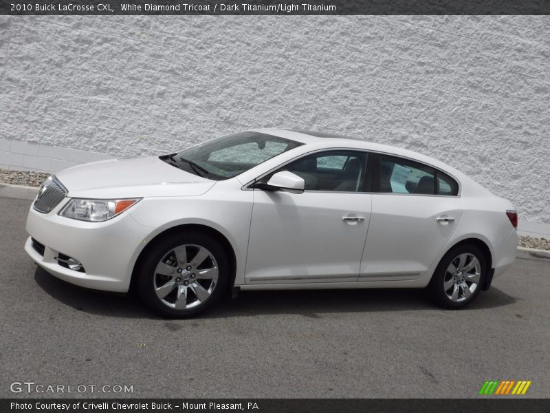 White Diamond Tricoat / Dark Titanium/Light Titanium 2010 Buick LaCrosse CXL