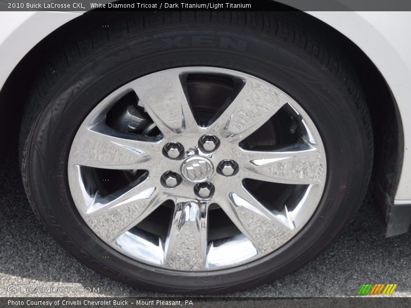 White Diamond Tricoat / Dark Titanium/Light Titanium 2010 Buick LaCrosse CXL