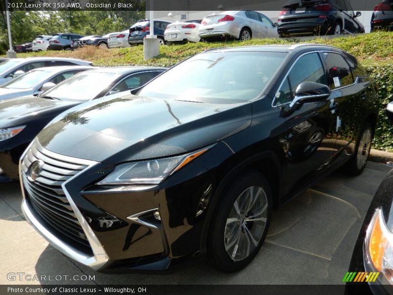 Obsidian / Black 2017 Lexus RX 350 AWD