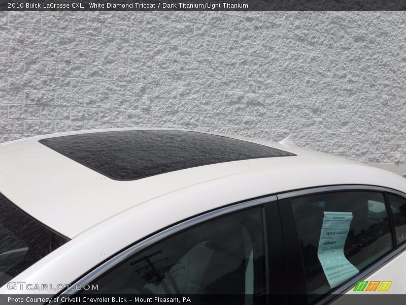 White Diamond Tricoat / Dark Titanium/Light Titanium 2010 Buick LaCrosse CXL