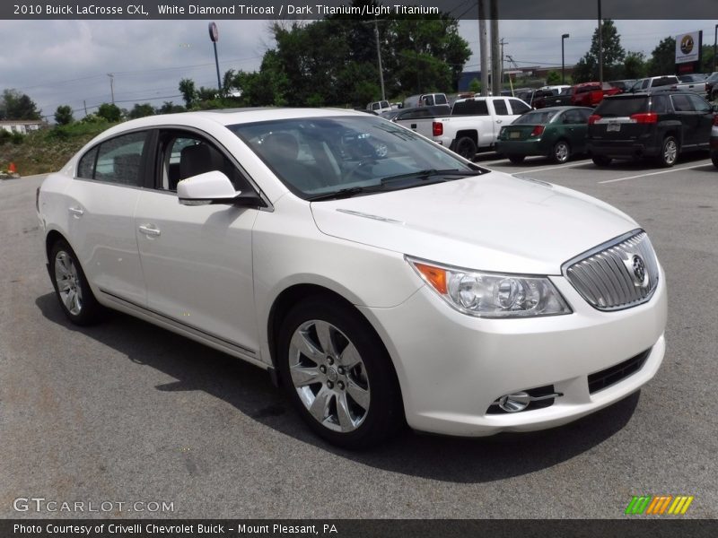 White Diamond Tricoat / Dark Titanium/Light Titanium 2010 Buick LaCrosse CXL