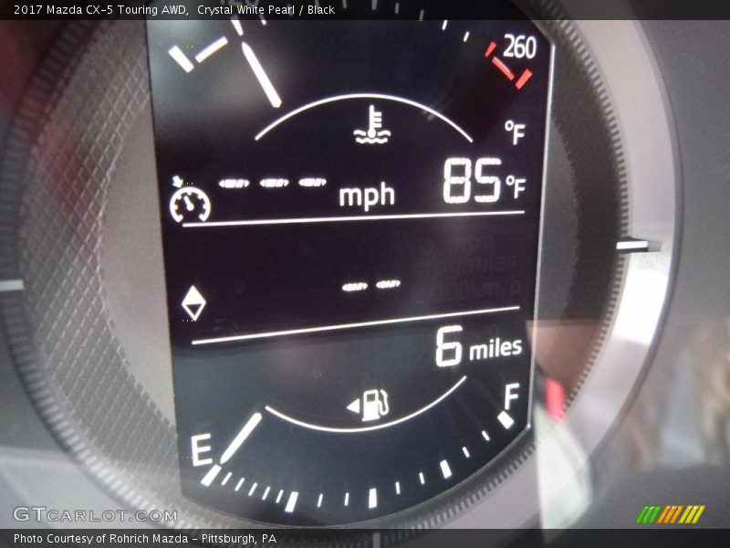 Crystal White Pearl / Black 2017 Mazda CX-5 Touring AWD