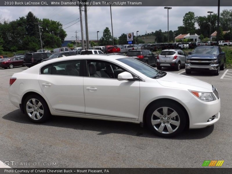 White Diamond Tricoat / Dark Titanium/Light Titanium 2010 Buick LaCrosse CXL
