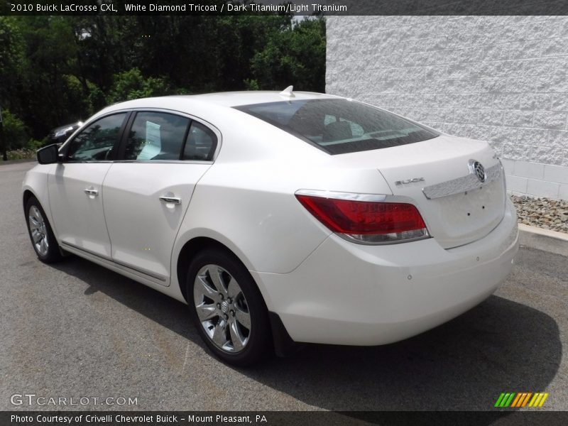 White Diamond Tricoat / Dark Titanium/Light Titanium 2010 Buick LaCrosse CXL