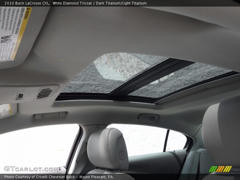 White Diamond Tricoat / Dark Titanium/Light Titanium 2010 Buick LaCrosse CXL