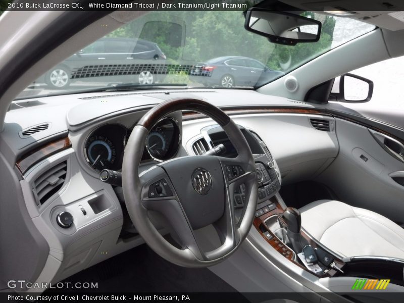 White Diamond Tricoat / Dark Titanium/Light Titanium 2010 Buick LaCrosse CXL