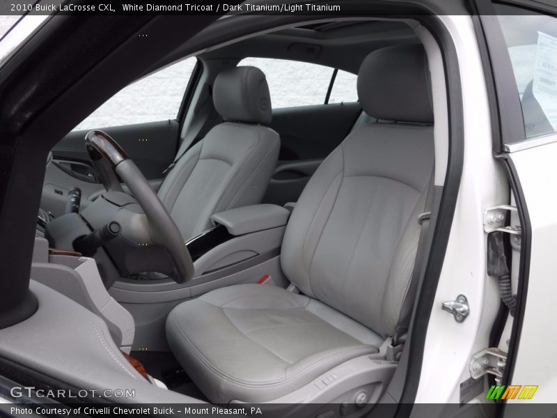 White Diamond Tricoat / Dark Titanium/Light Titanium 2010 Buick LaCrosse CXL