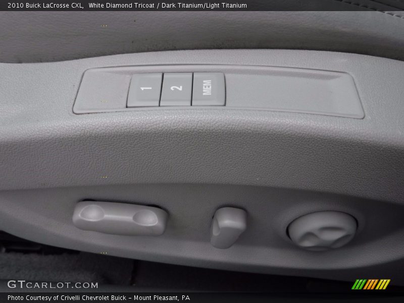 White Diamond Tricoat / Dark Titanium/Light Titanium 2010 Buick LaCrosse CXL