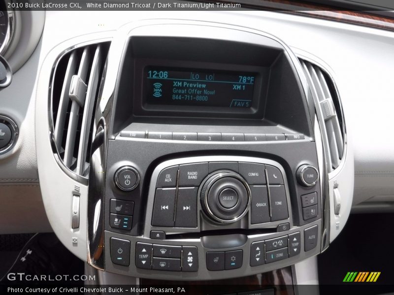 White Diamond Tricoat / Dark Titanium/Light Titanium 2010 Buick LaCrosse CXL