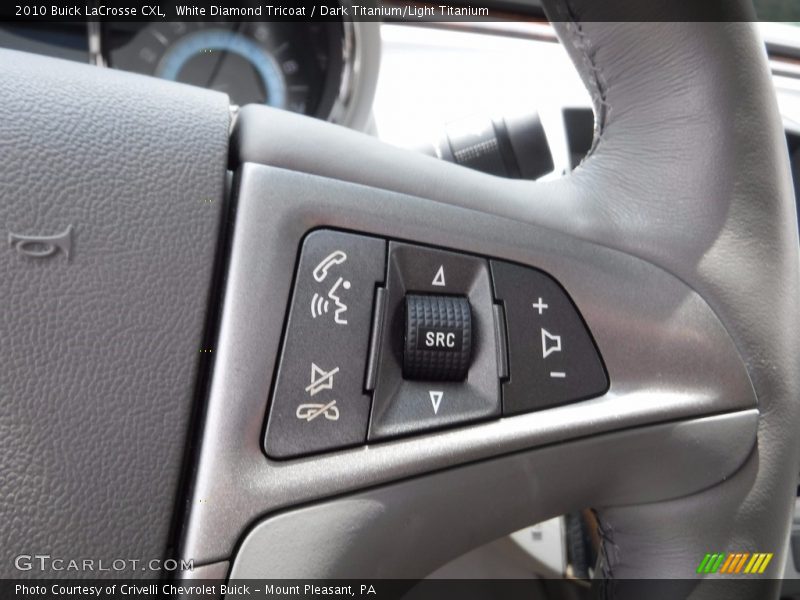 White Diamond Tricoat / Dark Titanium/Light Titanium 2010 Buick LaCrosse CXL