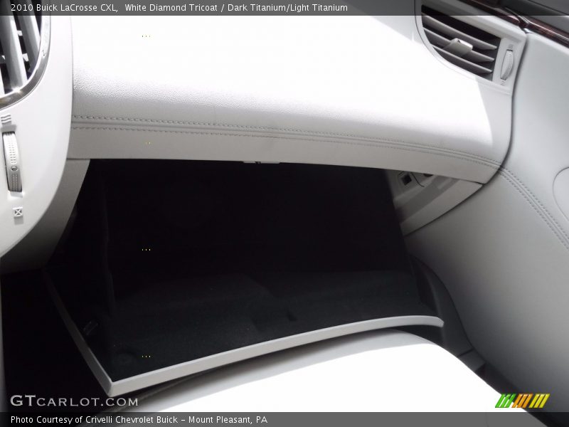 White Diamond Tricoat / Dark Titanium/Light Titanium 2010 Buick LaCrosse CXL