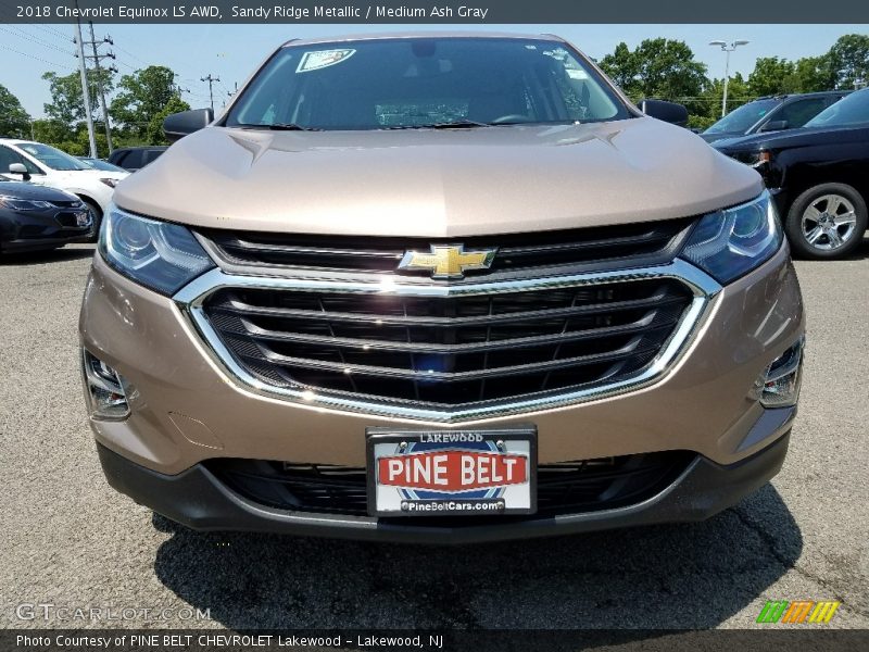 Sandy Ridge Metallic / Medium Ash Gray 2018 Chevrolet Equinox LS AWD