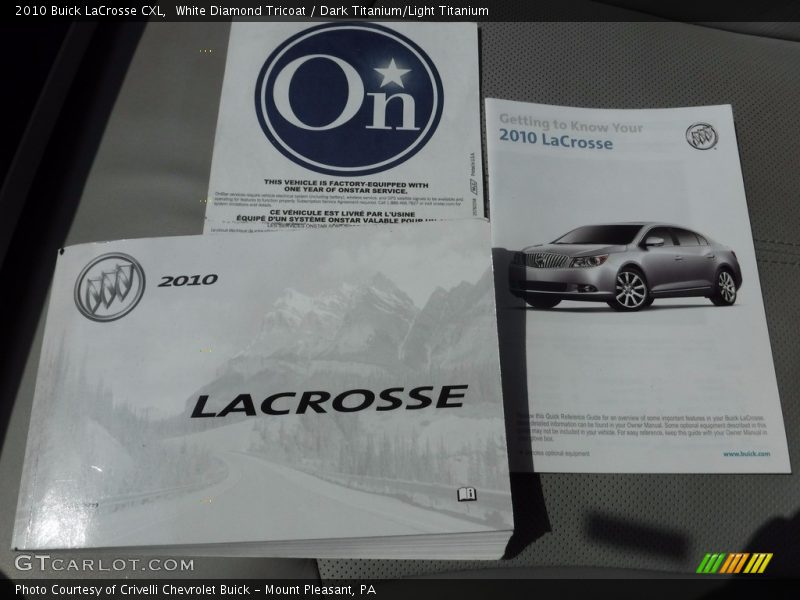 White Diamond Tricoat / Dark Titanium/Light Titanium 2010 Buick LaCrosse CXL
