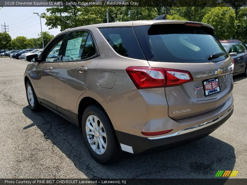 Sandy Ridge Metallic / Medium Ash Gray 2018 Chevrolet Equinox LS AWD