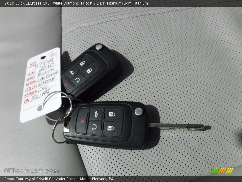 White Diamond Tricoat / Dark Titanium/Light Titanium 2010 Buick LaCrosse CXL