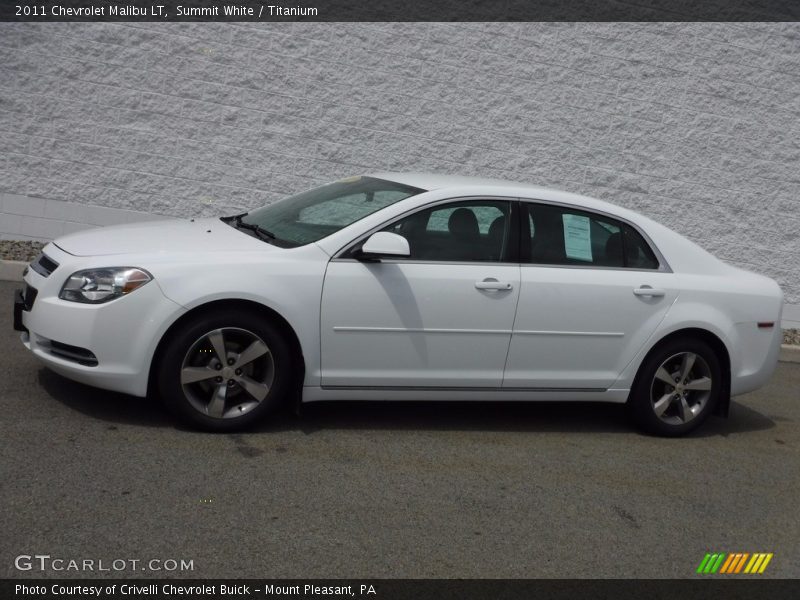 Summit White / Titanium 2011 Chevrolet Malibu LT