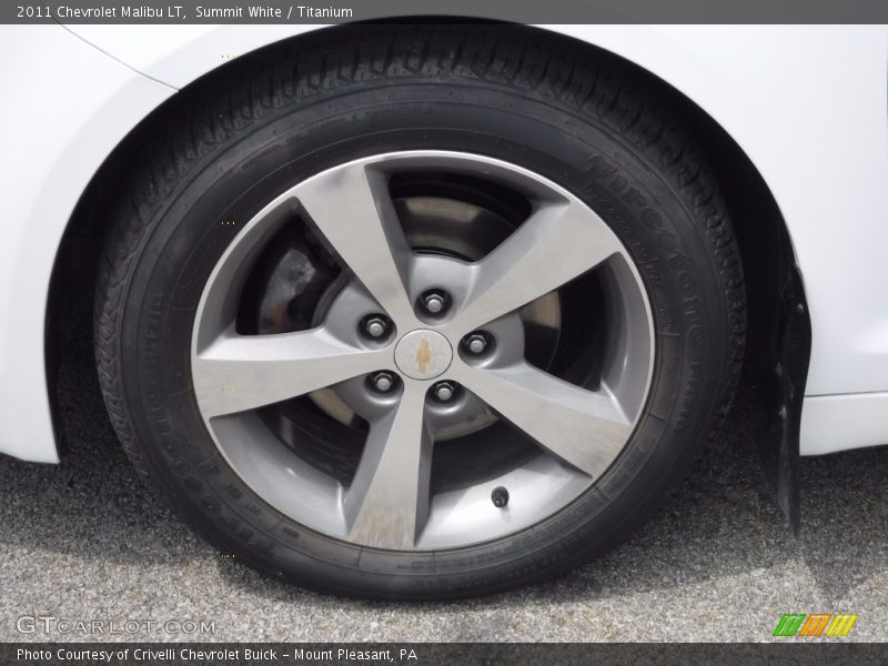 Summit White / Titanium 2011 Chevrolet Malibu LT