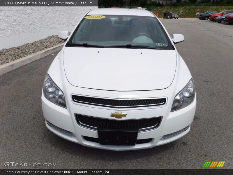 Summit White / Titanium 2011 Chevrolet Malibu LT