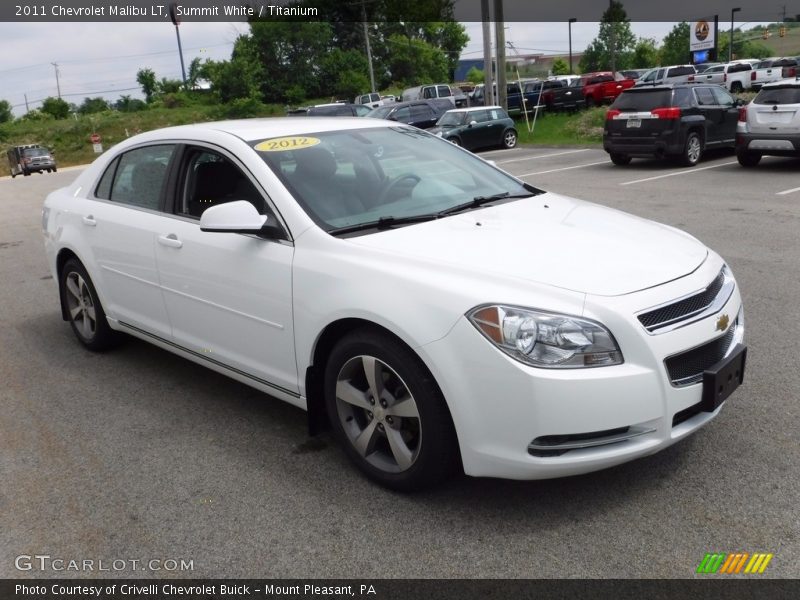 Summit White / Titanium 2011 Chevrolet Malibu LT