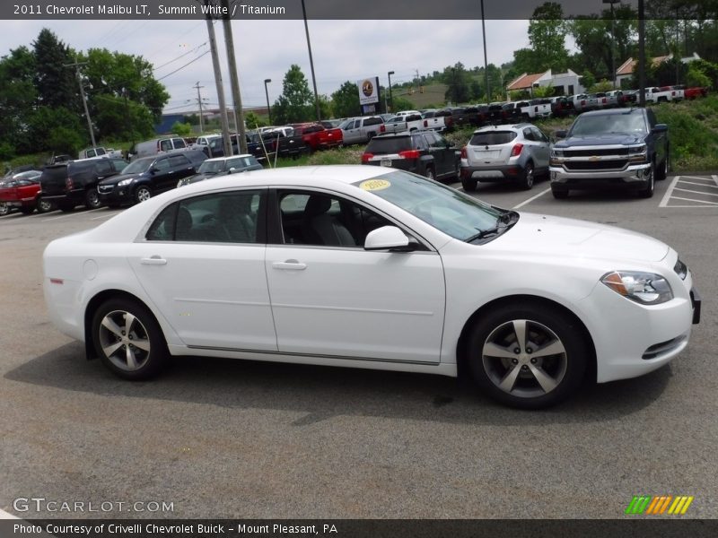 Summit White / Titanium 2011 Chevrolet Malibu LT