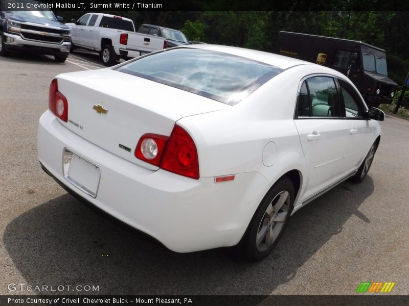 Summit White / Titanium 2011 Chevrolet Malibu LT