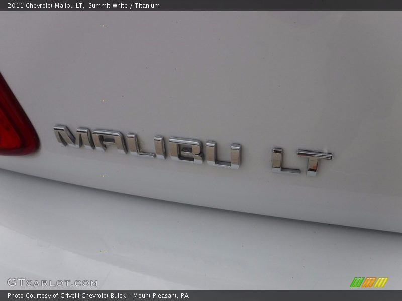 Summit White / Titanium 2011 Chevrolet Malibu LT