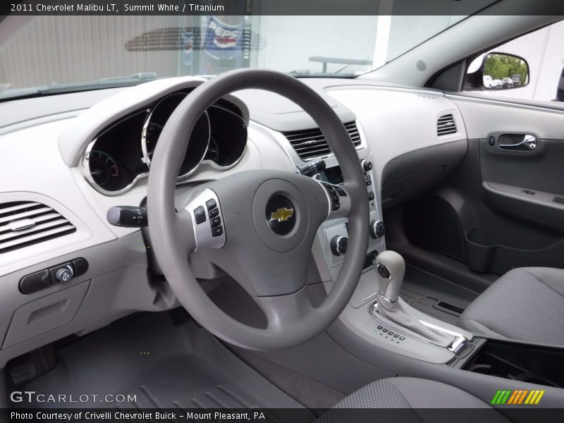 Summit White / Titanium 2011 Chevrolet Malibu LT