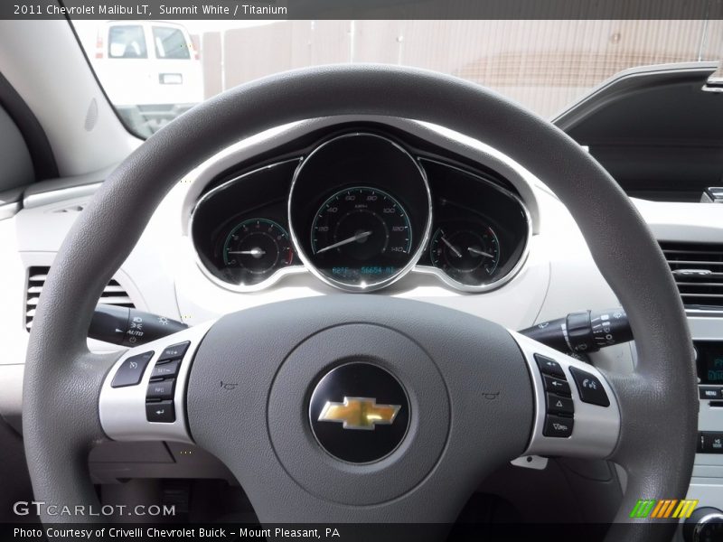 Summit White / Titanium 2011 Chevrolet Malibu LT