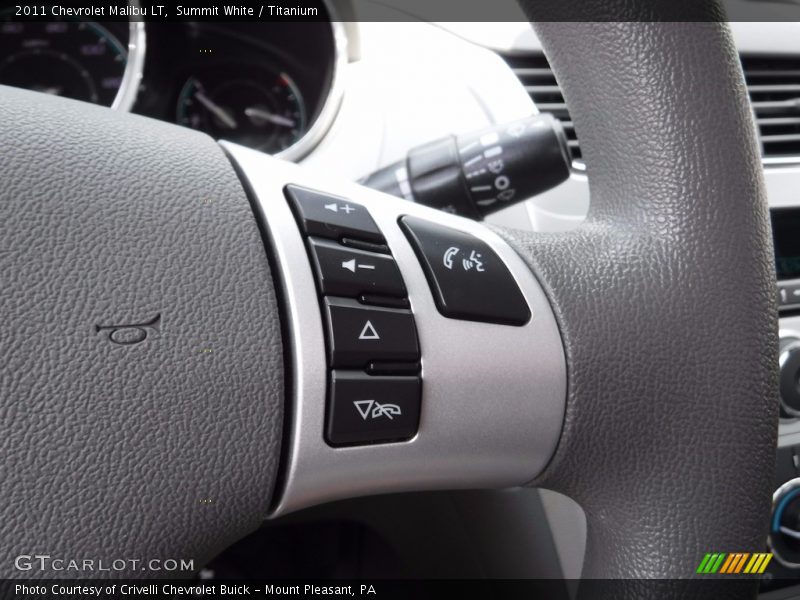 Summit White / Titanium 2011 Chevrolet Malibu LT