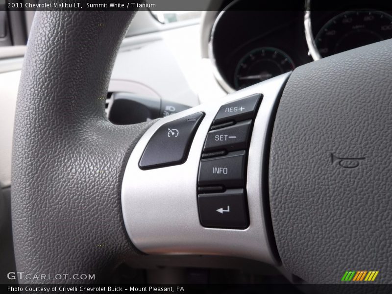 Summit White / Titanium 2011 Chevrolet Malibu LT