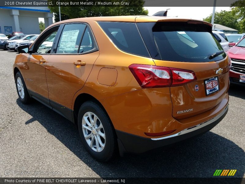 Orange Burst Metallic / Medium Ash Gray 2018 Chevrolet Equinox LS