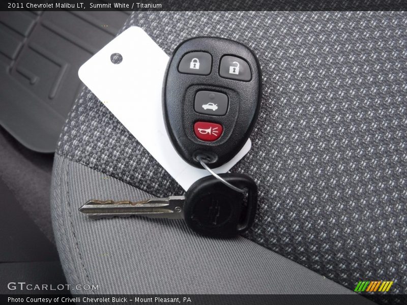 Summit White / Titanium 2011 Chevrolet Malibu LT