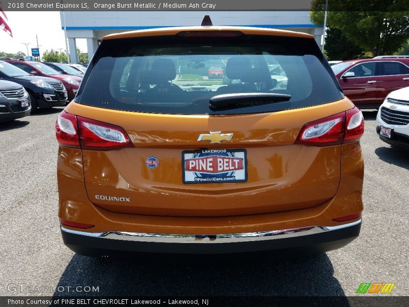Orange Burst Metallic / Medium Ash Gray 2018 Chevrolet Equinox LS