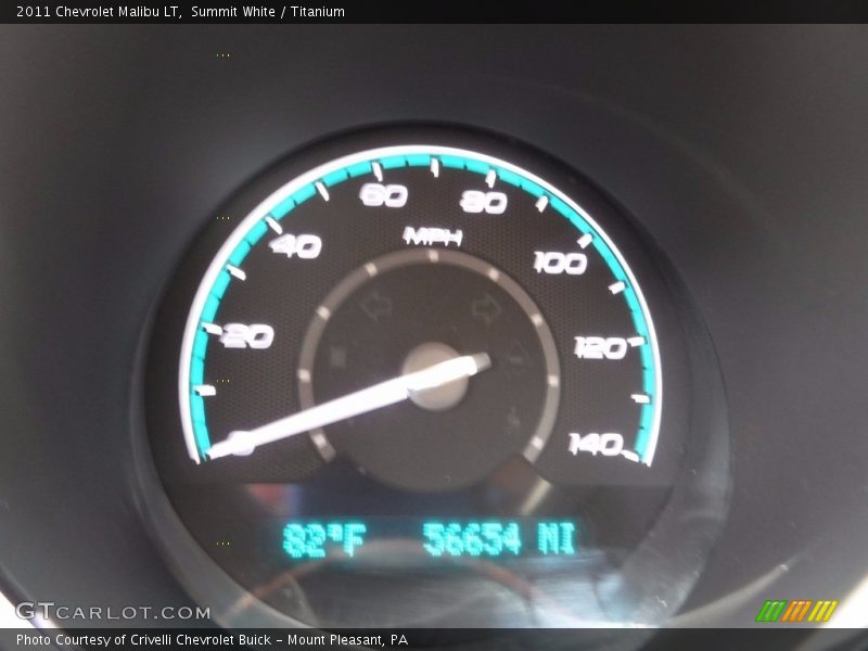 Summit White / Titanium 2011 Chevrolet Malibu LT