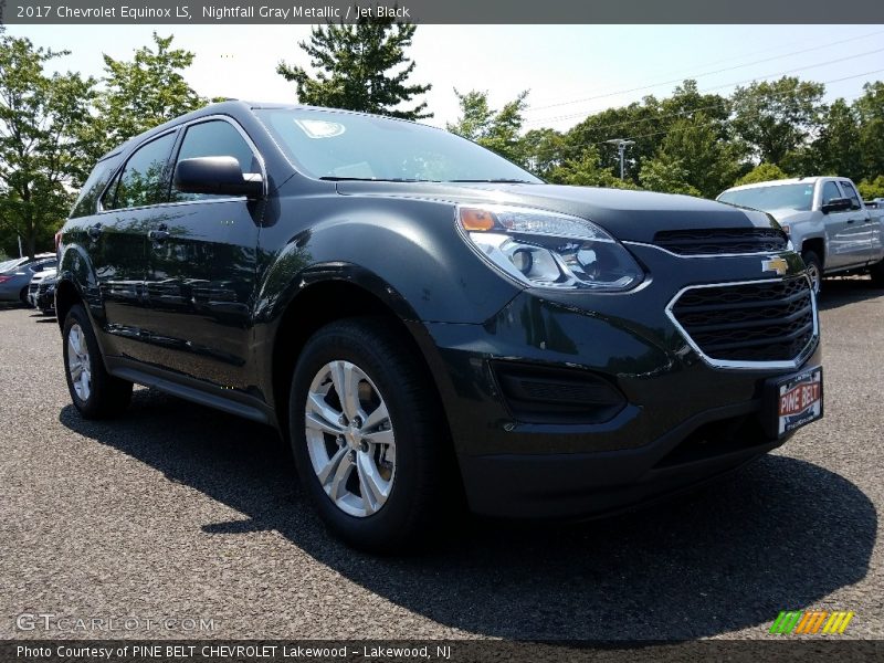 Nightfall Gray Metallic / Jet Black 2017 Chevrolet Equinox LS
