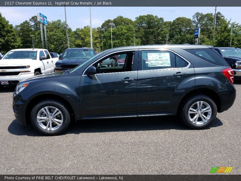 Nightfall Gray Metallic / Jet Black 2017 Chevrolet Equinox LS