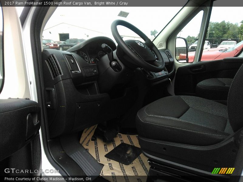 Bright White / Gray 2017 Ram ProMaster 1500 High Roof Cargo Van