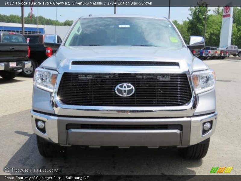 Silver Sky Metallic / 1794 Edition Black/Brown 2017 Toyota Tundra 1794 CrewMax