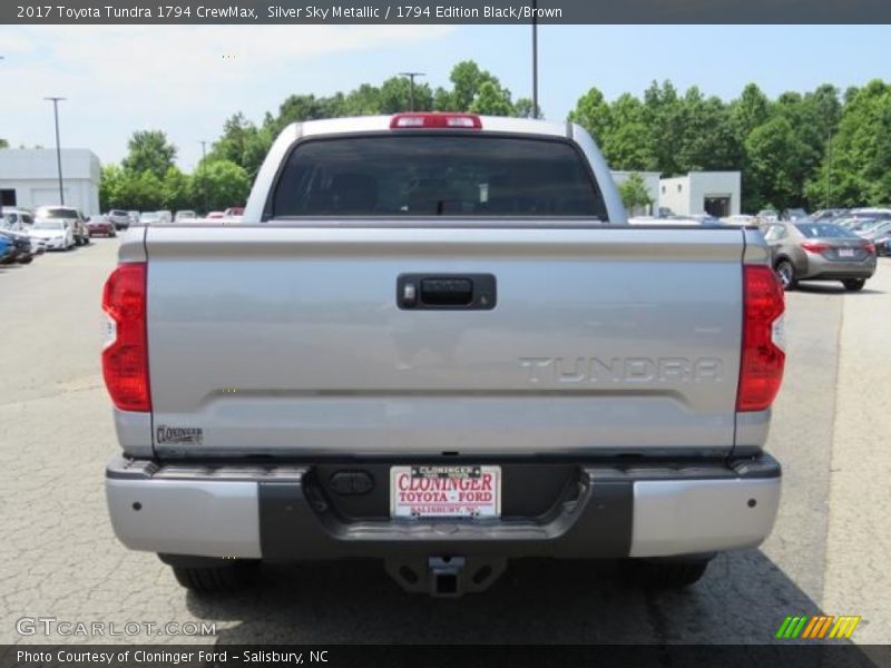 Silver Sky Metallic / 1794 Edition Black/Brown 2017 Toyota Tundra 1794 CrewMax