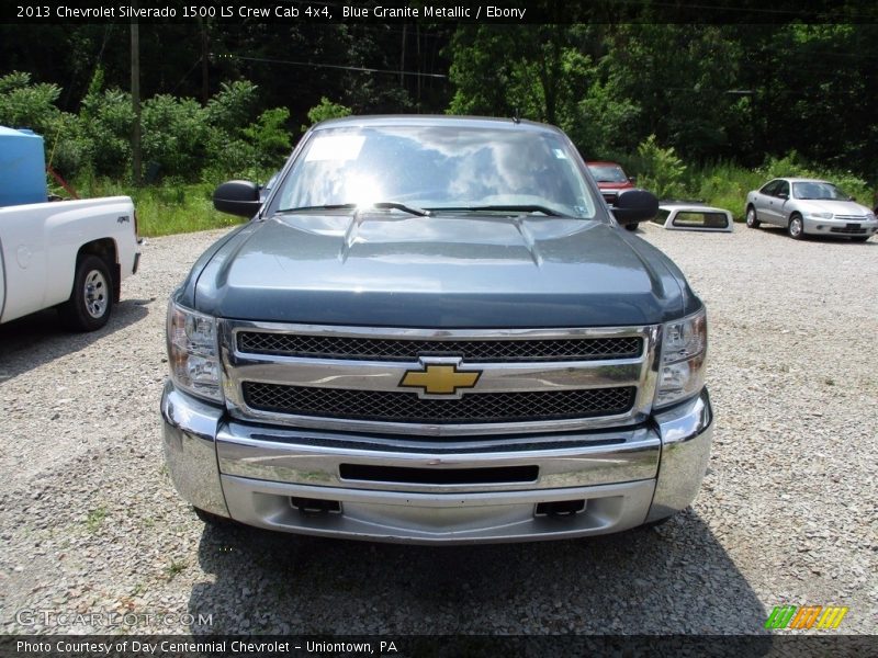 Blue Granite Metallic / Ebony 2013 Chevrolet Silverado 1500 LS Crew Cab 4x4