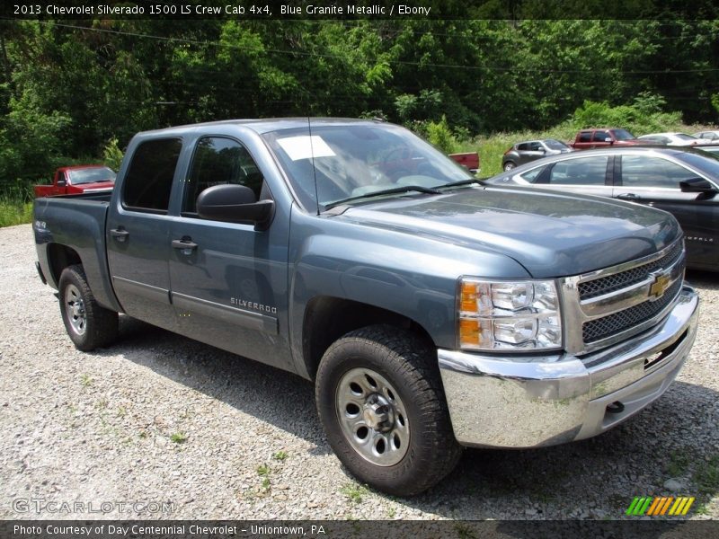 Blue Granite Metallic / Ebony 2013 Chevrolet Silverado 1500 LS Crew Cab 4x4