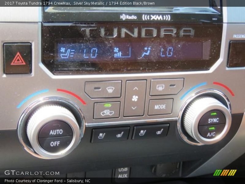 Controls of 2017 Tundra 1794 CrewMax