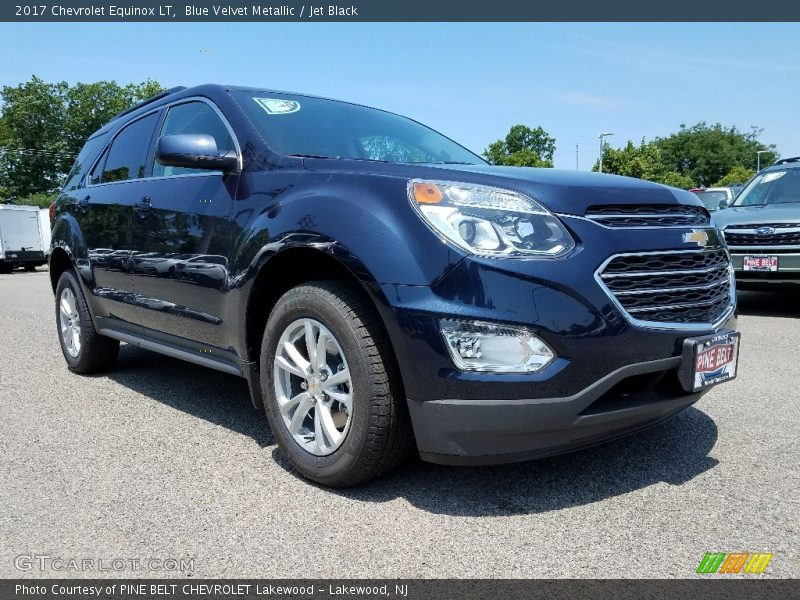 Blue Velvet Metallic / Jet Black 2017 Chevrolet Equinox LT